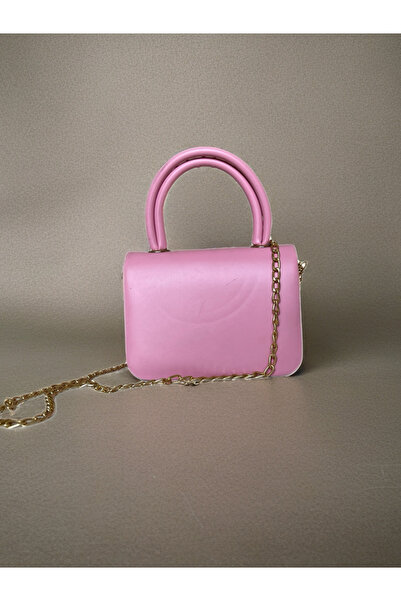 VELLA BAG pembe mini el ve omuz çantası