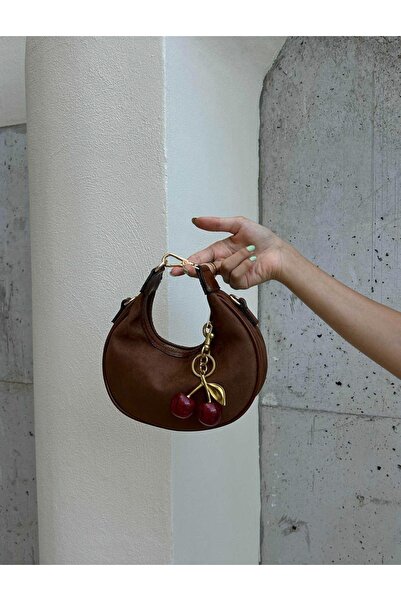 Giydim Gidiyor Μορέλο Σουέτ Τσάντα Τάμπα