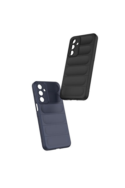 zore Galaxy A17 Case Flexible Tpu Hollowed Out Back Surface Design Emp Ethnic Silicone Cover - Dark Green