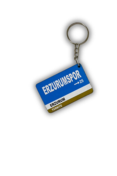 DURUSA Erzurumspor Retro Mdf Keychain 3X5 cm Uv Printing - 6mm Thickness