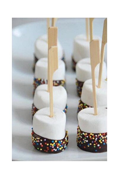 markentegra 50 قطعة من أعواد تنظيف الأسنان الخيزرانية للجولف - 15 سم