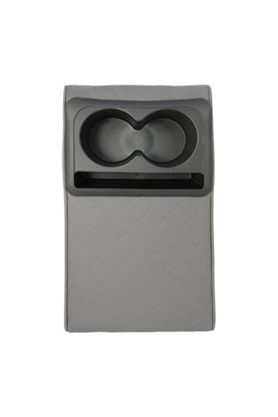 AGC وسادة مسند ذراع الكونسول الوسطي للسيارة باللون الرمادي الفاخر مع حامل أكو...