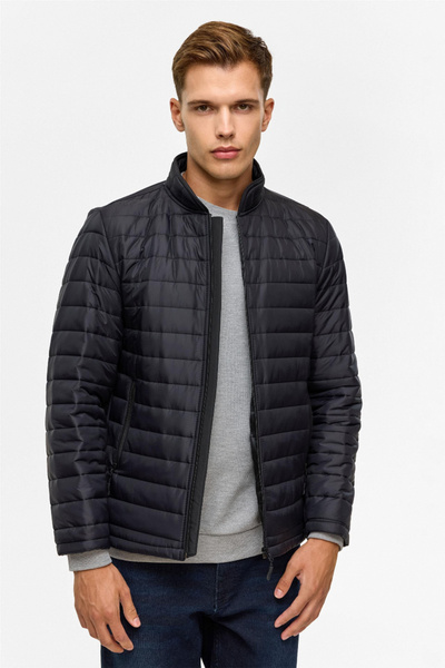 SÜVARİ Mn2008700516 Ray Pattern Quilted Men's Coat