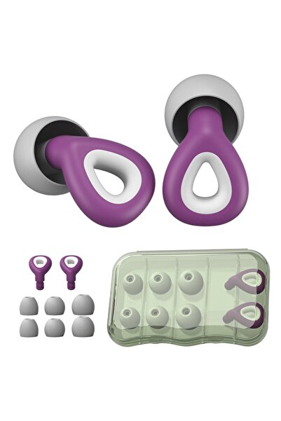 zola Dopuri silicon pentru urechi,3 marimi,hipoalergenice,rezistente la apa,reutilizabile,carcasa,violet