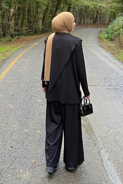 lamelif Cape Hijab Suit Black