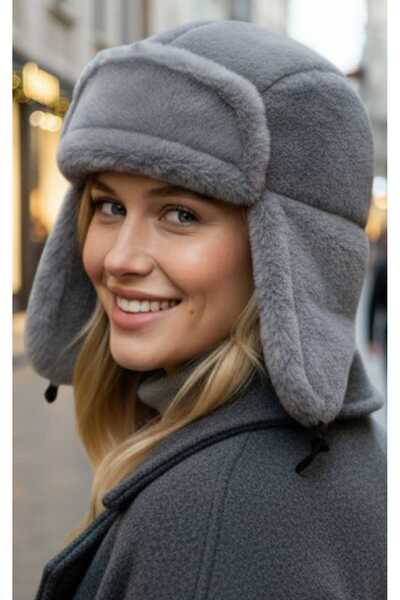 Mood Agenda Women's Plush Kalpak Pilot Hat