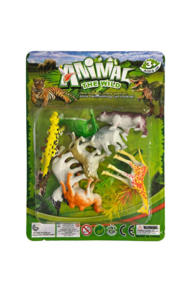 Animale figurină de plastic set de 8 bucăți în cutie