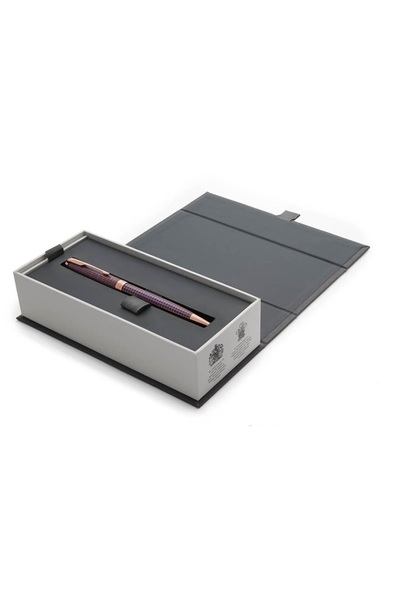 Parker Pen Slim Chiselled Silver Purple PGT Sonnet Royal
