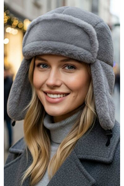 Trenderrs Women's Plush Kalpak Pilot Hat