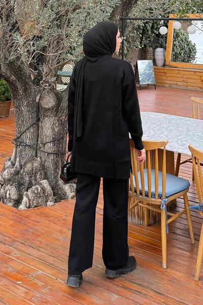 lamelif Knitwear Set with Accessories Black