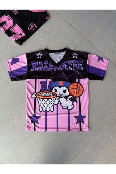 Freak Tshirt تي شيرت بينك كيتي كورومي مازاكيمي لكرة السلة للجنسين