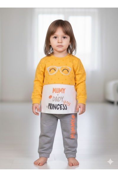 Cassiope Baby İki İplik Ba Printed Tracksuit Set