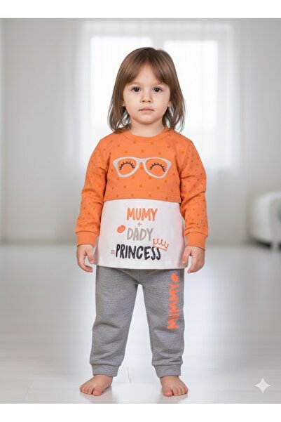 Cassiope Baby İki İplik Ba Printed Tracksuit Set