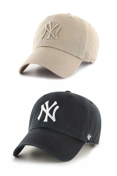 awix Pălărie sport unisex, pachet de 2, bej și negru, șapcă din bumbac reglab...