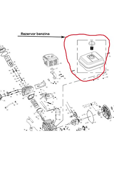 RURIS Резервоар за гориво на мотофреза 918, 818k