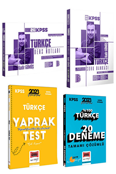 Yargı Yayınları Benim Hocam Yayınları 2026 KPSS Türkçe Ders Notları Kadir Güm...