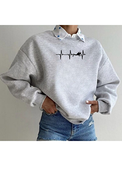 Tubinyoo سترة دافعة للحرارة بياقة دائرية من مطبوع خيوط من دالغين