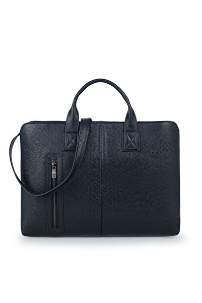 Bilik Deri حقيبة كمبيوتر محمول وحقيبة أعمال باللون الأزرق الداكن للجنسين BLM09 2197