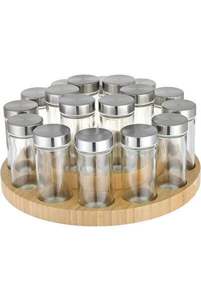 NEOFLAM 18 Jars Spice Rack Set