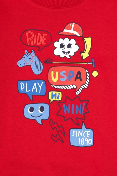 U.S. Polo Assn. Boy's Red Sweatshirt 50316519-Vr171