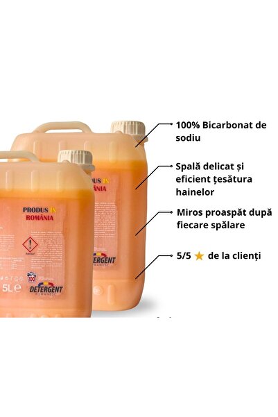 Arwil Home Pack of 2x Arwil Liquid Detergent with Bicarbonate – Deep Cleaning and Fabric Protection