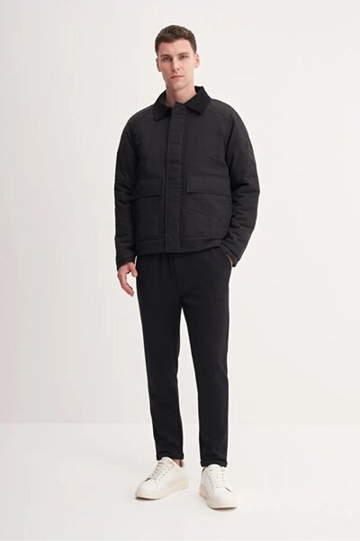 Cazador Premium Crinkle Fabric Regular Fit Coat-13190