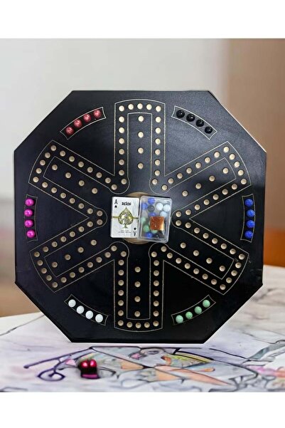 Jackaroo game with balls and playing cards, size 55×55