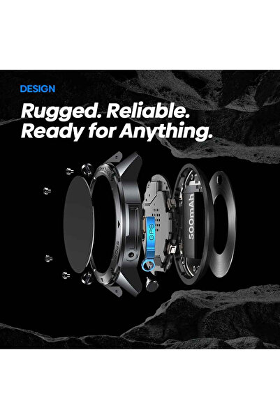 Zeblaze Stratos 2 Ultra Smartwatch 1.43" AMOLED, GPS Dual Band, 10ATM, 500 mAh, 170+ Sports, HR SpO₂