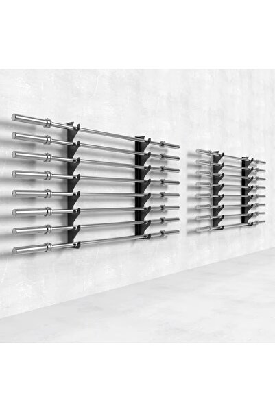 ZOCO BODY FIT Suport de perete pentru 4 bare olimpice, Zoco Body Fit, depozitare orizontală, negru