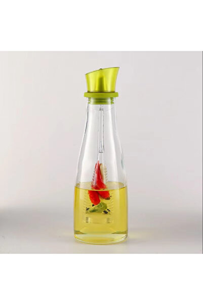 zola Oil/vinegar bottle with pipette cap, glass, capacity 500 ml, green