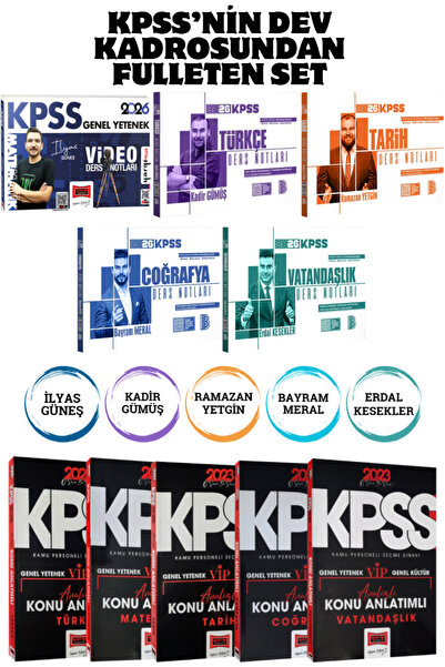 Yargı Yayınları Benim Hocam Yayınları 2026 KPSS GYGK Ders Notları Seti+İlyas ...