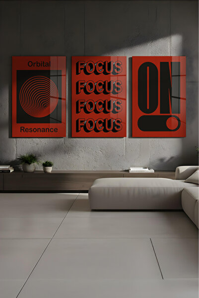 huhuli Стъклен комплект от 3 части за маса Focus Huhu859C