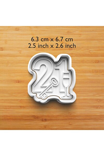 Hobist 21St Birthday Cookie and Fondant Mold