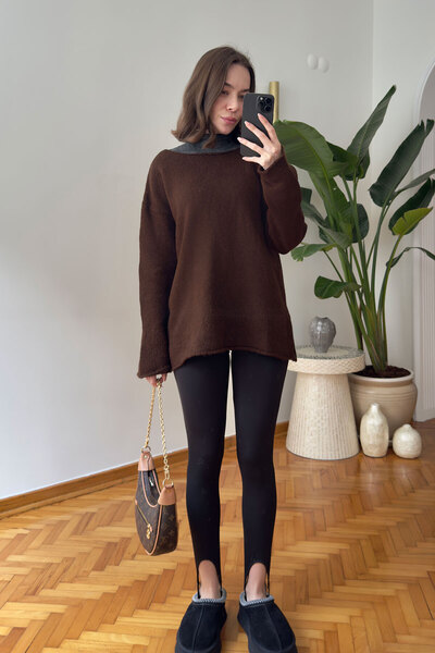 MAGARDE Leg Detail Premium Leggings - Black