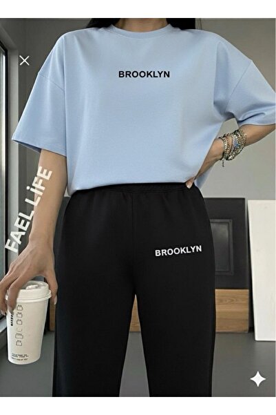 FAEL LİFE SET UNISEX FETE/BĂIEȚI CU TRICOU LARGĂ ȘI PANTALONI DE TRENING CU I...