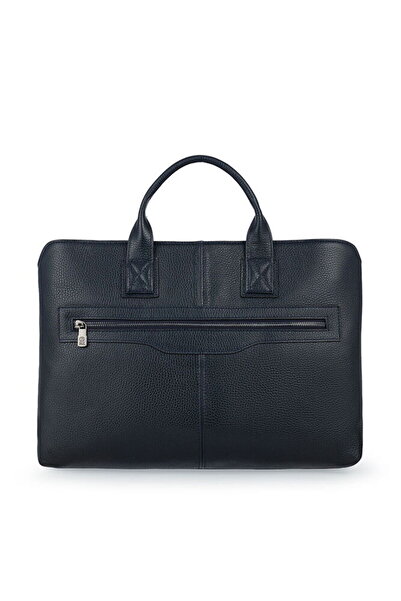 Bilik Deri حقيبة كمبيوتر محمول وحقيبة أعمال باللون الأزرق الداكن للجنسين BLM09 2197