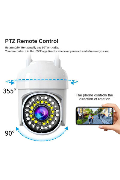 HASSAN Set of 2 Jortan JT 8161 Full Color Surveillance Cameras + 2 32 GB Memory Cards