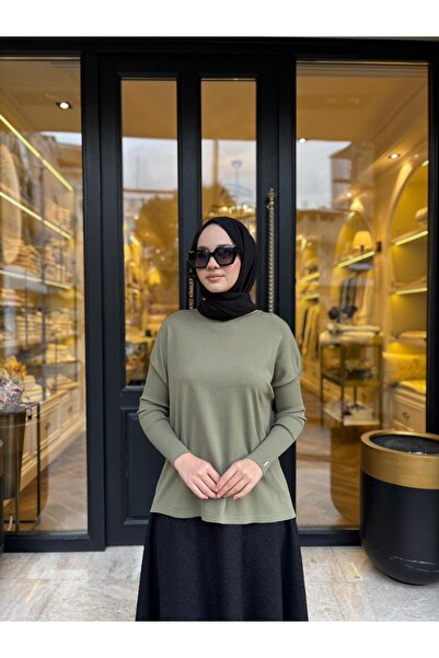 Invee Skirt Top Knitwear Bonus Green