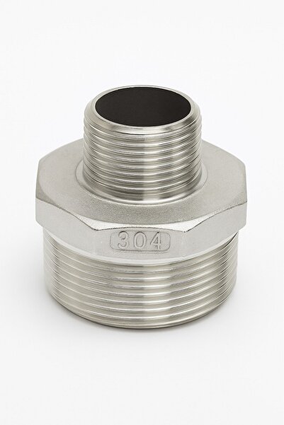 abcpaslanmaz Orantılı Nipel - 3/8'' x 1/4'' (3 ADET) Paslanmaz Çelik - Dişli ...