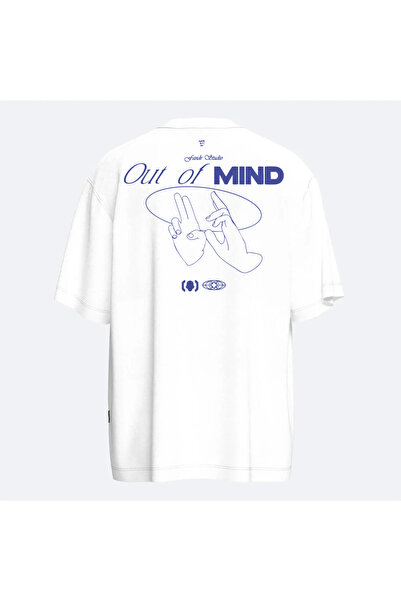 Fandr Store White Oversized Out of Mind Unisex T-Shirt