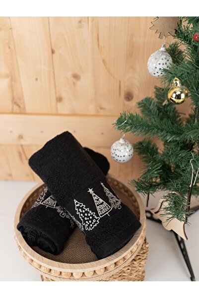 Baveno Бавовняний 2-комплект 45x70 см Преміум вишитий дизайн рушник і рушник набір