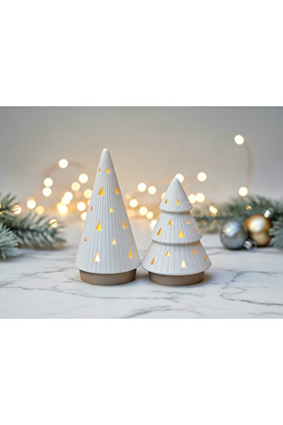 Goplast Premium Yılbaşı Konsepti Ev Süsü Ledli 2'li Noel Ağacı, Ev Dekor Seti...