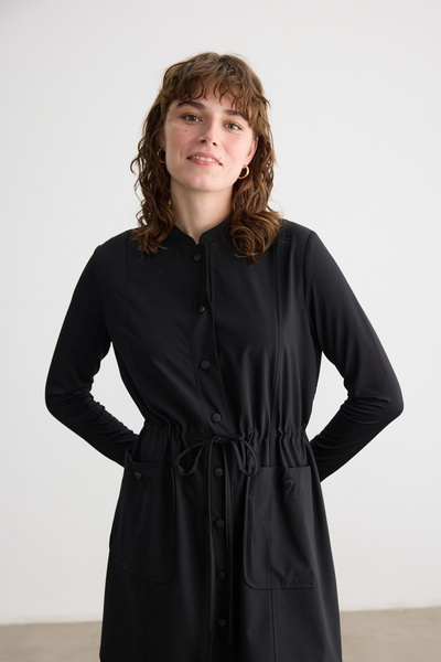 BE BLUE Black Swimsuit with Drawstring Waist