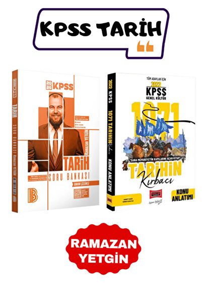 Yargı Yayınları Benim Hocam Yayınları Ramazan Yetgin 2026 KPSS Tarih Soru Ban...