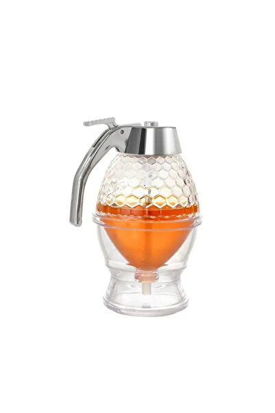 zola Multifunctional dispenser for honey and syrup, honeycomb model, made of plastic, 200 ml, 14x7 cm