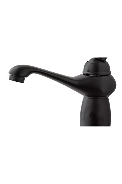 Trendy's Baterie lavoar, negru mat, cu broderie ceramică