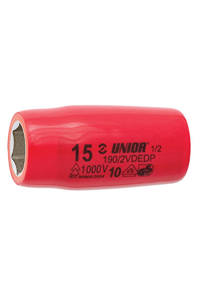 Unior 190/2VDEDP Глава за вложка 1/2'' изолирана на 1000 V, размер 9 мм - 621593