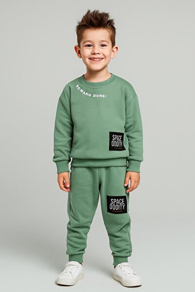 RAPAPA 3 İplik Ş Fleece-Lined Boys' Tracksuit Set – Soft Fabric, Comfortable Fit 10732