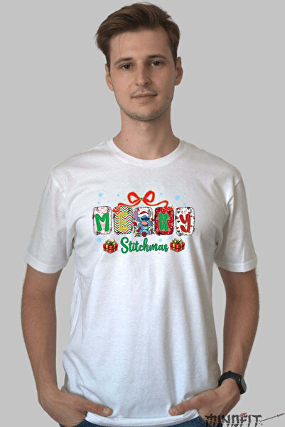 GILDAN Καλά Χριστούγεννα Στιτς-Μας Ανδρικό Χριστουγεννιάτικο Μπλουζάκι