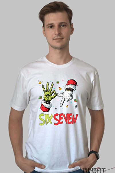 GILDAN Χριστουγεννιάτικο Μπλουζάκι Αστεία Χειρονομία Έξι Επτά Άνδρες